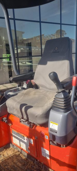 Kubota U17-3 seat cover heavy duty canvas mini excavator high back headrest